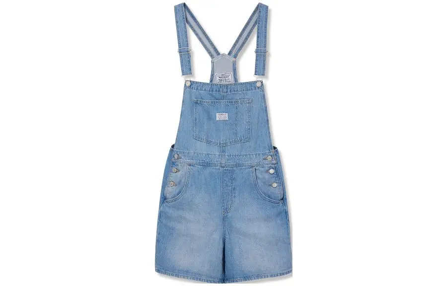 Levi's Denim Shorts Women's Blue Moderate Wide Leg Pants