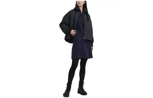 UNIQLO X Clare Waight Keller Casual Short Skirts Women's Navy Blue Moderate Short A Line Skirt