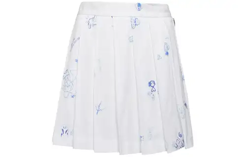 Vetements Casual Short Skirts Women's White