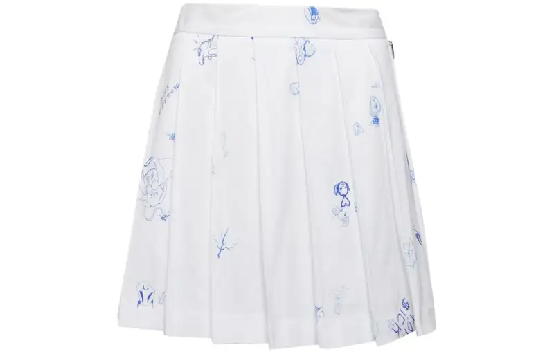 Vetements Casual Short Skirts Women's White