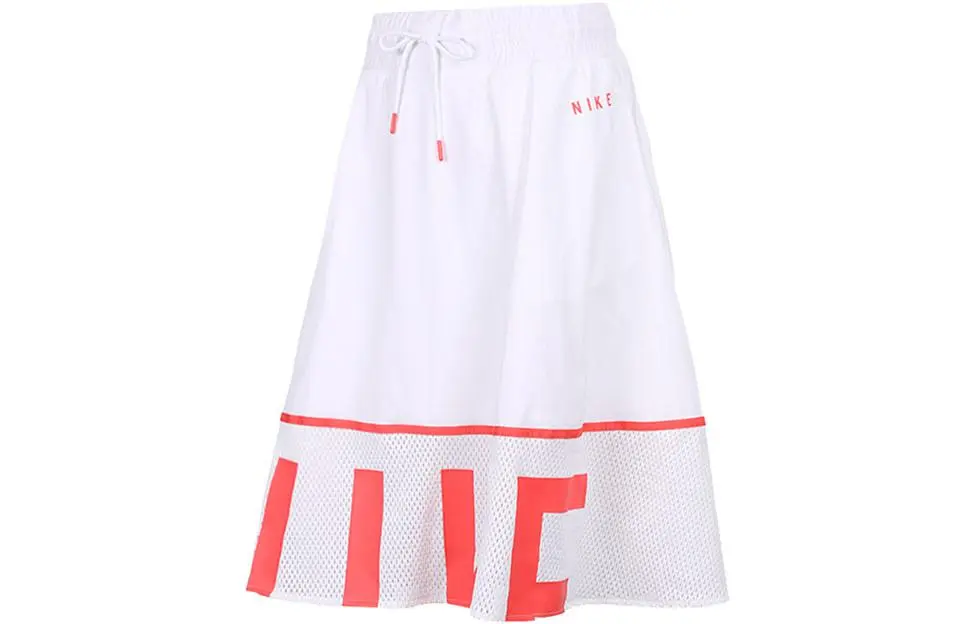 Nike Casual Long Skirts Women's White Moderate Mid Length A Line Skirt