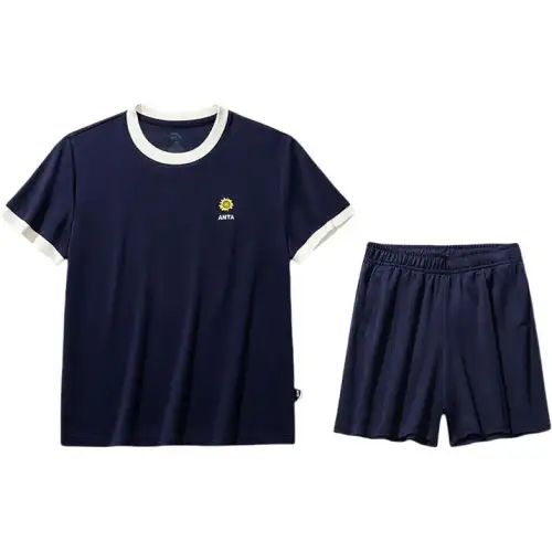 Anta x CHAOJIZHIWU,LIANMINGKUAN Life Collection Casual Suit Women's Active Sunflower/Maya Blue