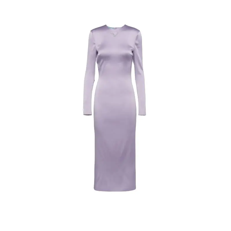 PRADA Long Sleeved Dress Women's Wisteria