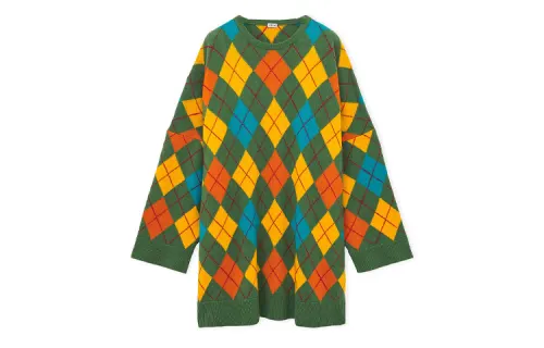 LOEWE SS24 Long Sleeved Dress Women's Green