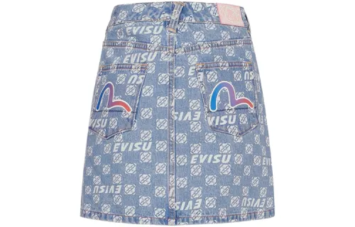 EVISU Denim Short Skirts Women's