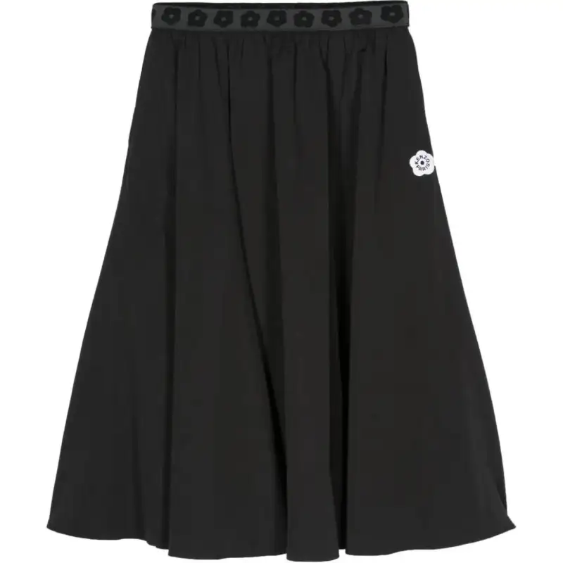 KENZO Boke 2.0 Logo Jacquard Midi Skirt