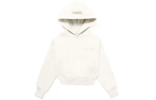 Fear of God Essentials FW21 solid color hooded loose casual sweatshirt, children's style, beige