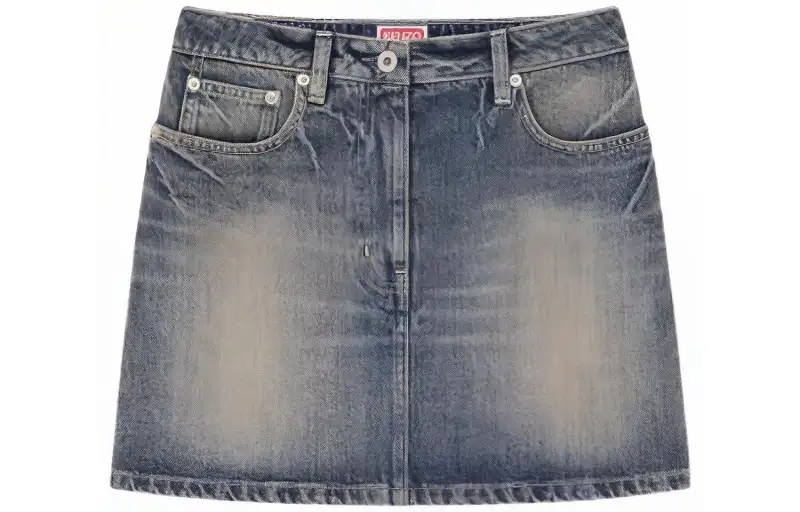 KENZO Japanese Denim Mini Skirt