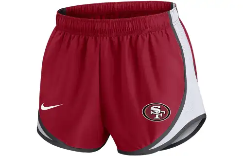 Nike Sports Shorts Women's Red Moderate Knitted Shorts