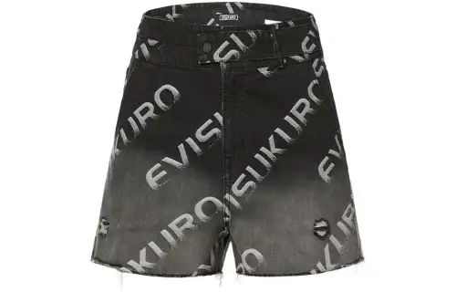 EVISU Denim Shorts Women's Black Moderate Other