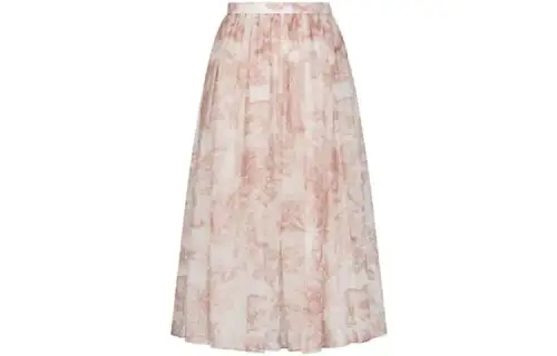 DIOR Casual Long Skirt Women's Pink