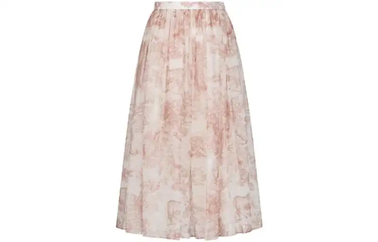 DIOR Casual Long Skirt Women's Pink