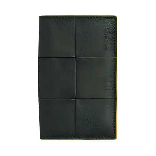 Bottega Veneta Lambskin With Calfskin Card Holder Men's Jasper