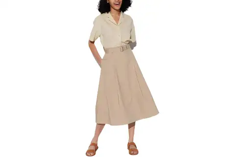 UNIQLO Casual Long Skirt Women's Beige