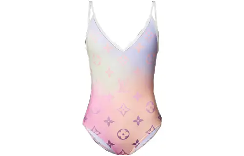 LOUIS VUITTON 1A9X2R Monogram Gradient Cut-Out One-Piece Swimsuit