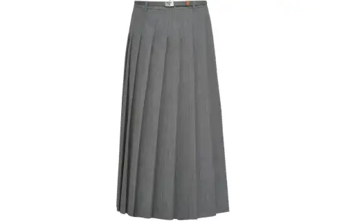 PRADA SS24 Casual Long Skirt Women's Granite Gray