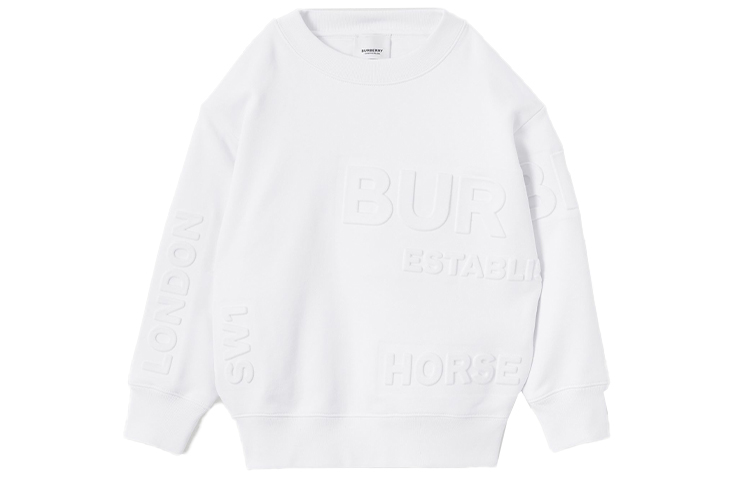 Мужской свитшот Burberry Horseferry Sweatshirt (белый)
