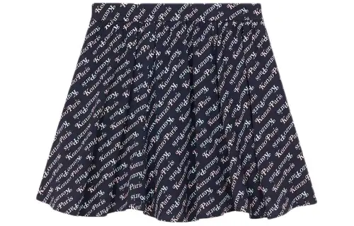 KENZO Allover Logo Printed Mini Skirt