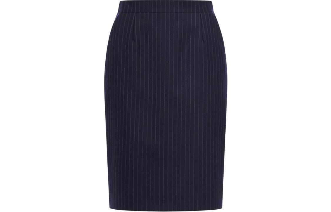 SAINT LAURENT Pinstripe pattern Silk Skirt