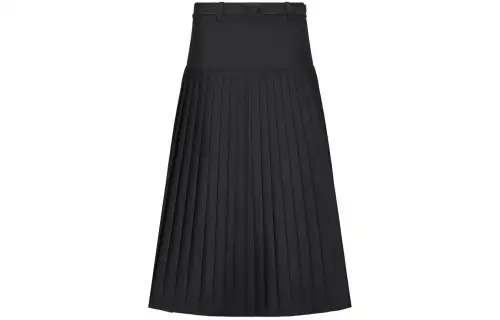 DIOR SS24 Casual Long Skirt Women's Black