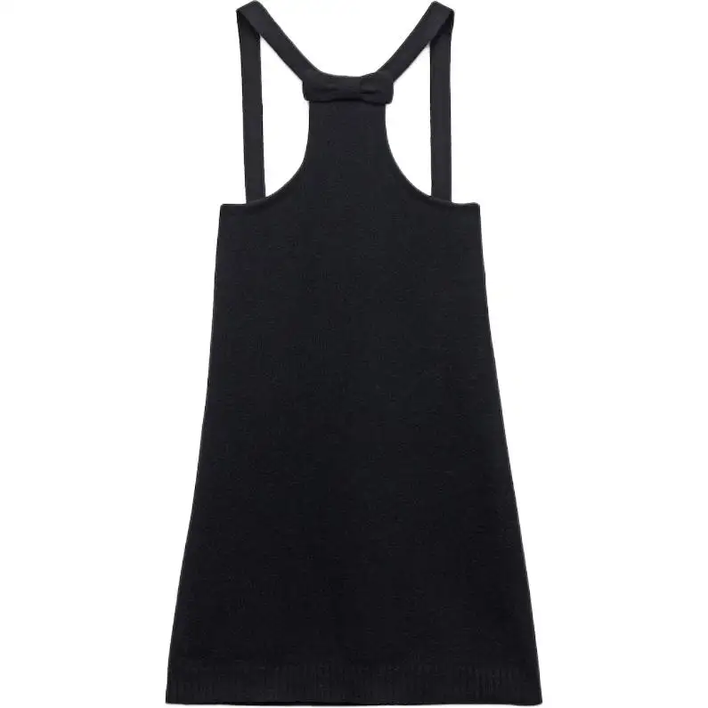 PRADA Bow Detailed Low Back Mini Dress