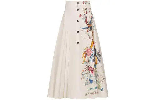 DIOR Casual Long Skirt Women's White