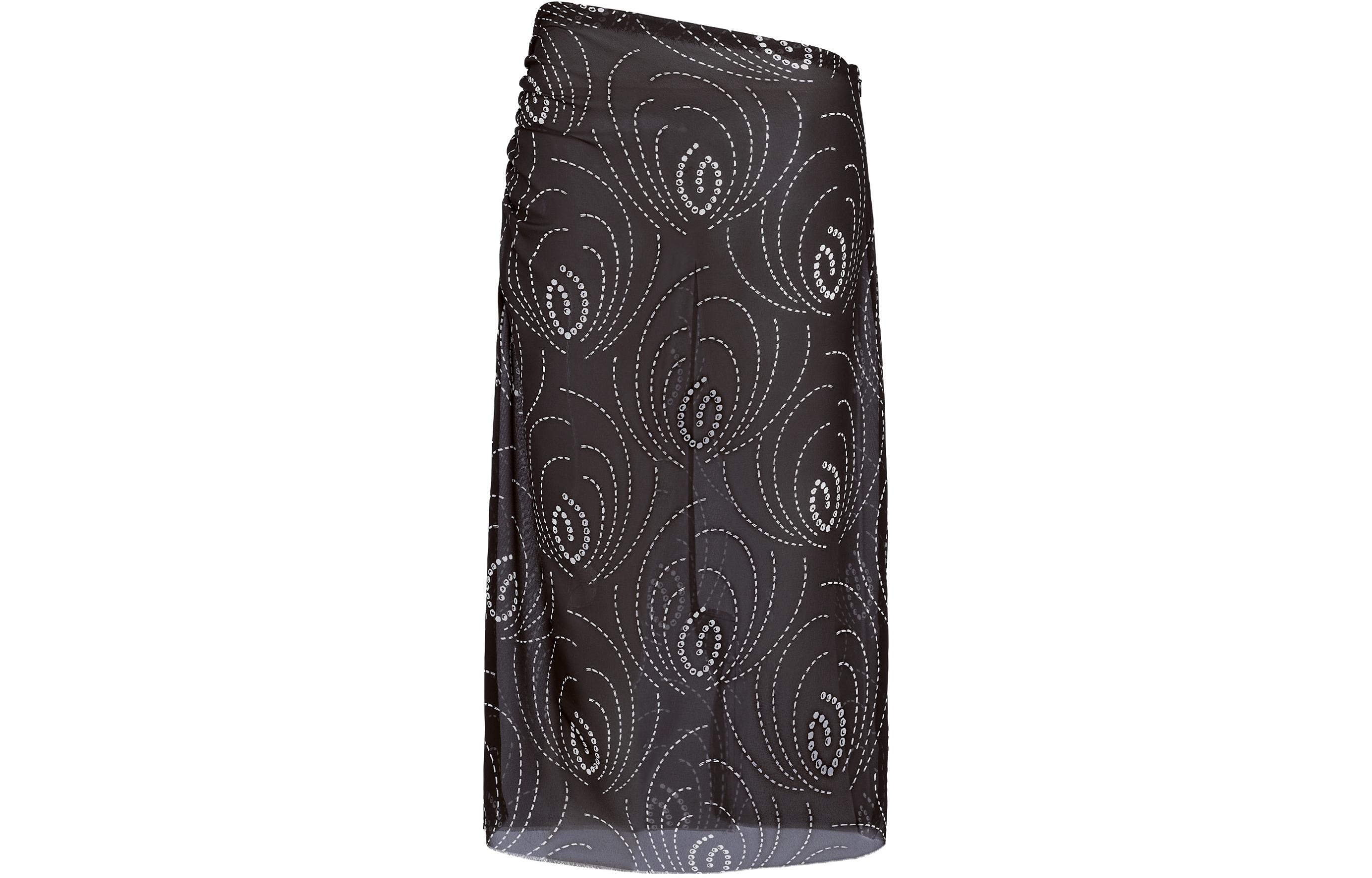 PRADA SS24 Casual Long Skirt Women's Black