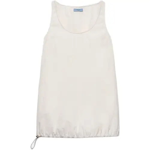 Prada pongé sleeveless mini dress