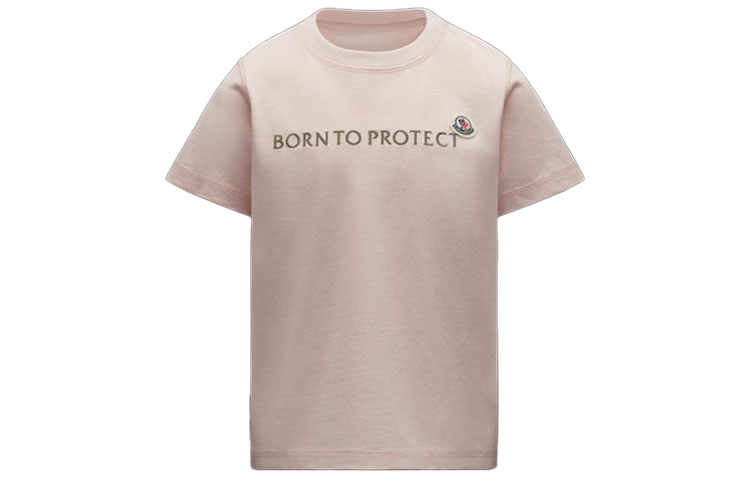 Женская футболка Moncler T-Shirt (розовая)