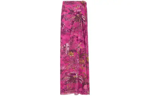 DIOR Casual Long Skirt Women's Fuchsia