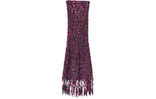 LOEWE Casual Long Skirts Women's Purple Moderate Mid Length Bodycon Skirt