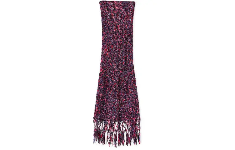 LOEWE Casual Long Skirts Women's Purple Moderate Mid Length Bodycon Skirt
