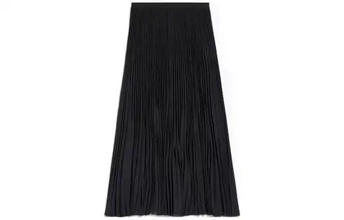 Balenciaga Elastic Skirt In Black Casual Long Skirt, Regular Fit Women's Black