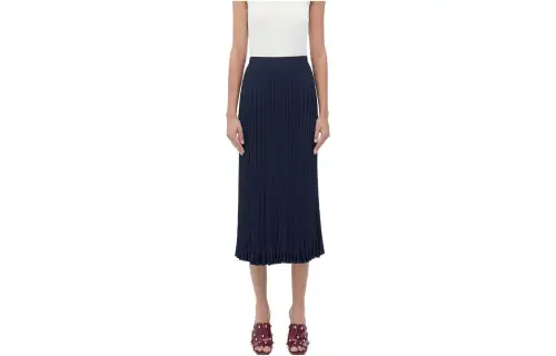 Bottega Veneta SS23 Casual Long Skirt Women's Blue