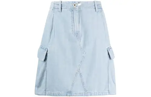 KENZO Denim Short Skirts Women's Light Blue