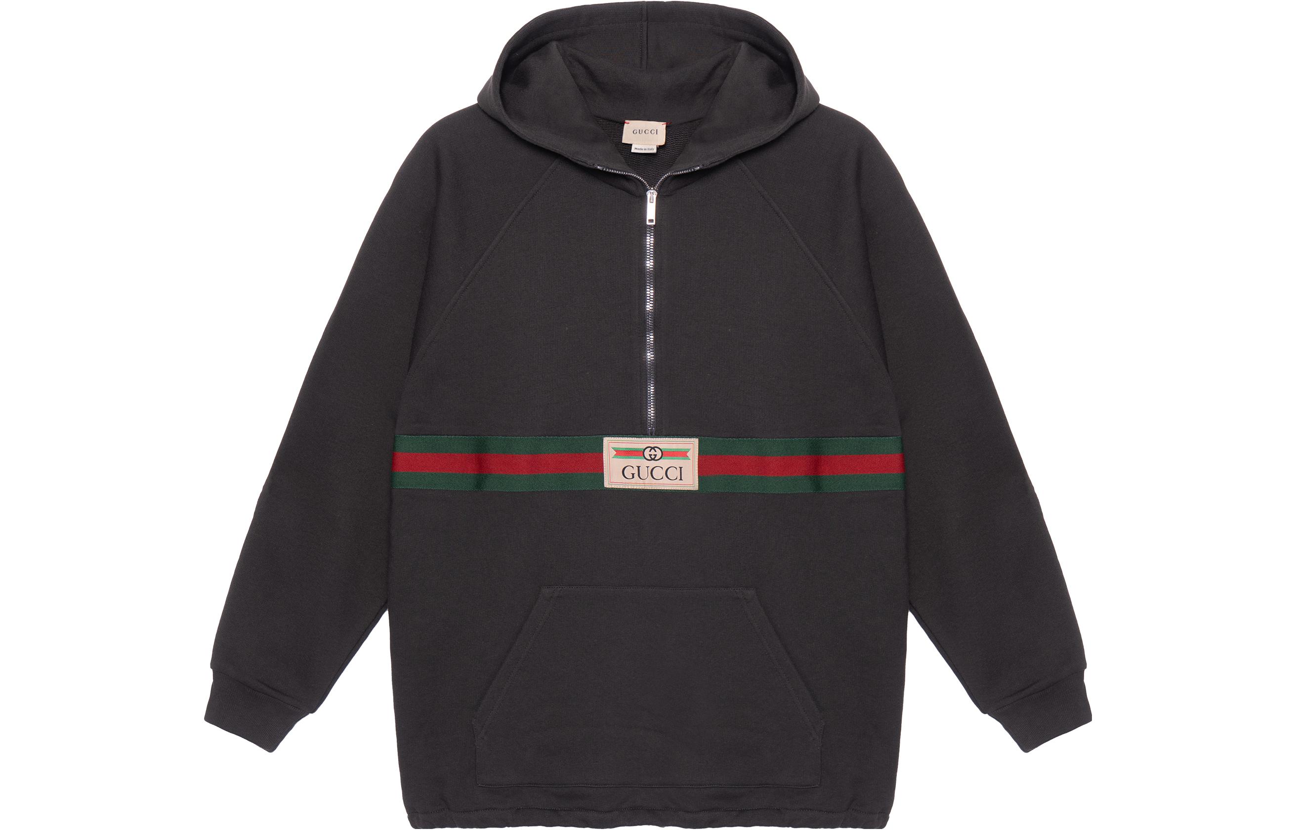 Мужское худи Gucci С полосками (зеленое)