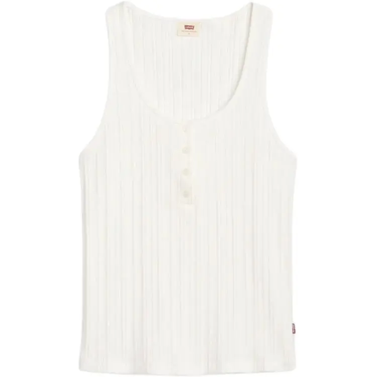 Levi's Tank Tops Women's White Crew Neck Moderate Other