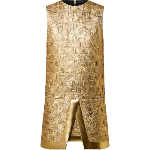 LOUIS VUITTON Sleeveless Dress Women's Gold