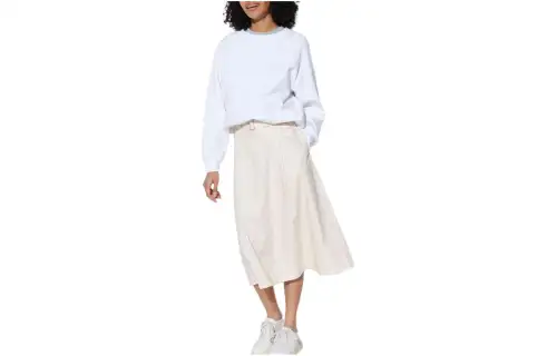 UNIQLO Casual Long Skirt Women's Light Beige