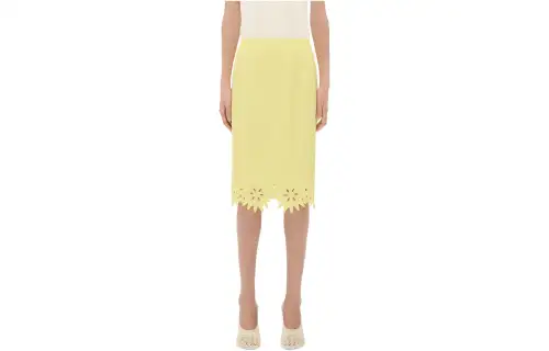 Bottega Veneta English Embroidery Skirt