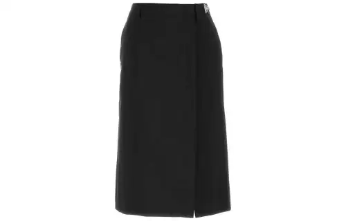 PRADA SS23 Casual Long Skirt Women's Black