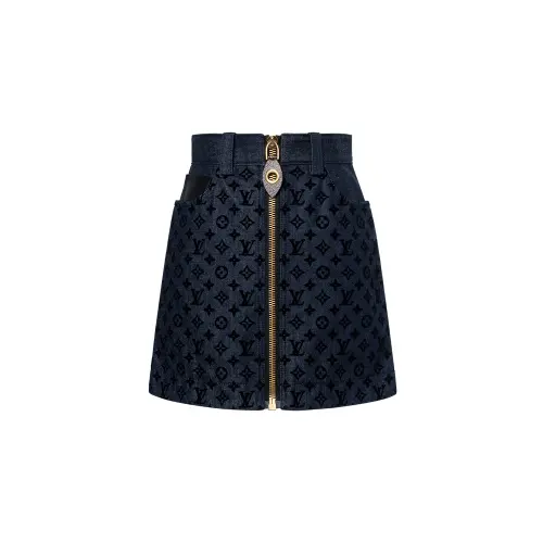 LOUIS VUITTON FW23 Denim Short Skirts Women's Blue