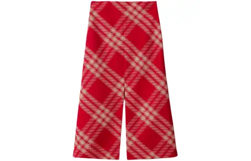 Burberry Casual Long Skirt Women's Red