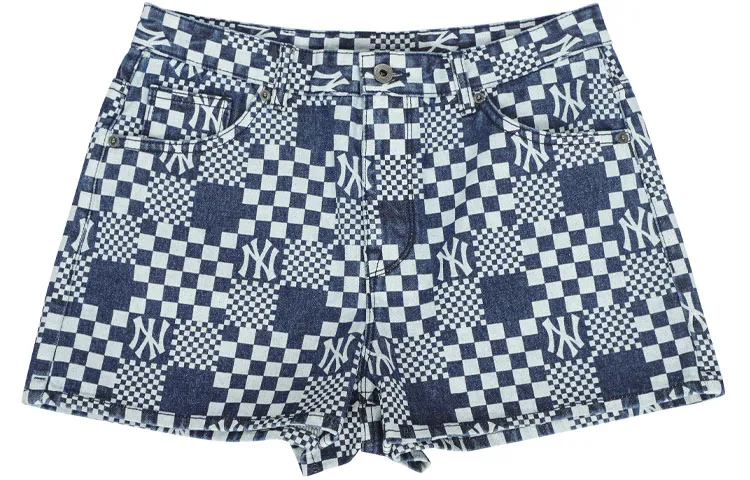 MLB Denim Shorts Women's Blue Moderate Bermuda Shorts