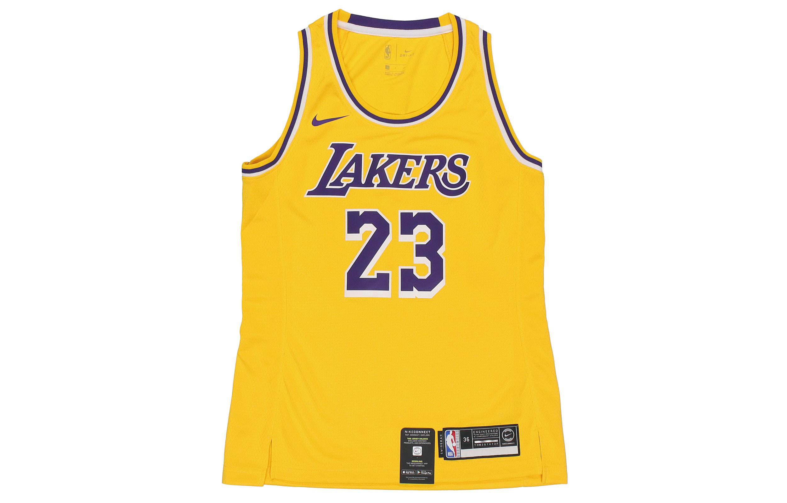 Nike LeBron James Icon Edition Basketball Jersey Women’s Yellow