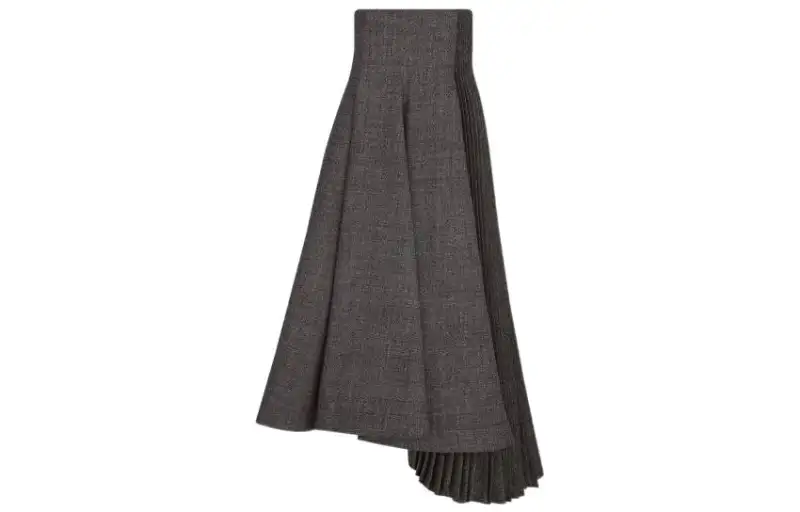 DIOR FW22 Casual Long Skirt Women's Gray