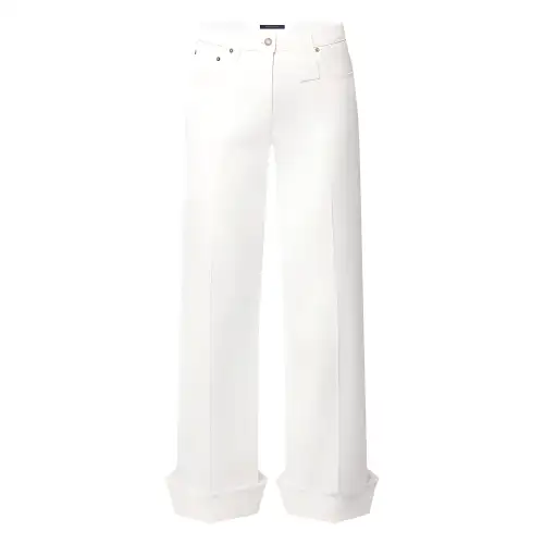 LOUIS VUITTON Monogram Accent Boot-Cut Jeans