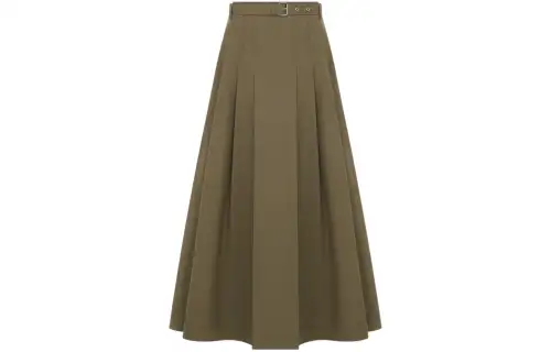 DIOR SS24 Casual Long Skirt Women's Khaki