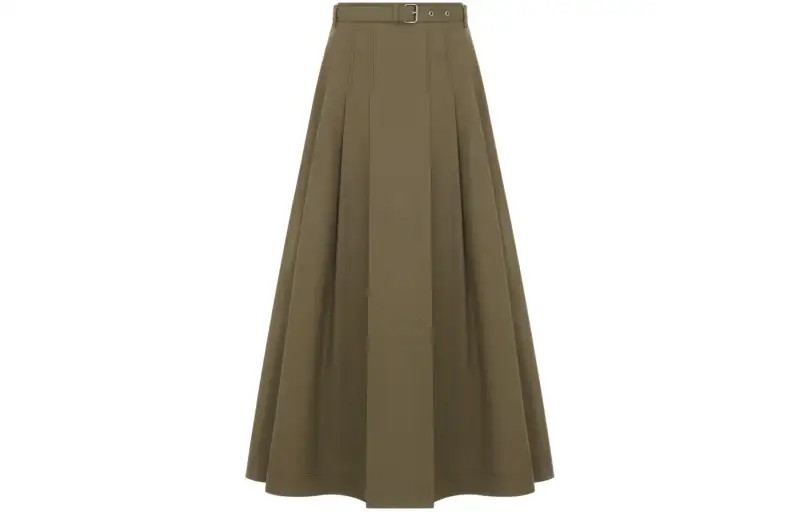 DIOR SS24 Casual Long Skirt Women's Khaki