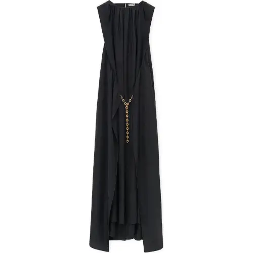 LOEWE FW24 Sleeveless Dress Women's Dark Coal Gray